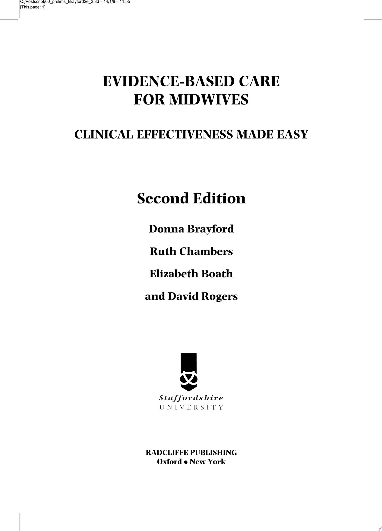 Evidence-Based Care for Midwives