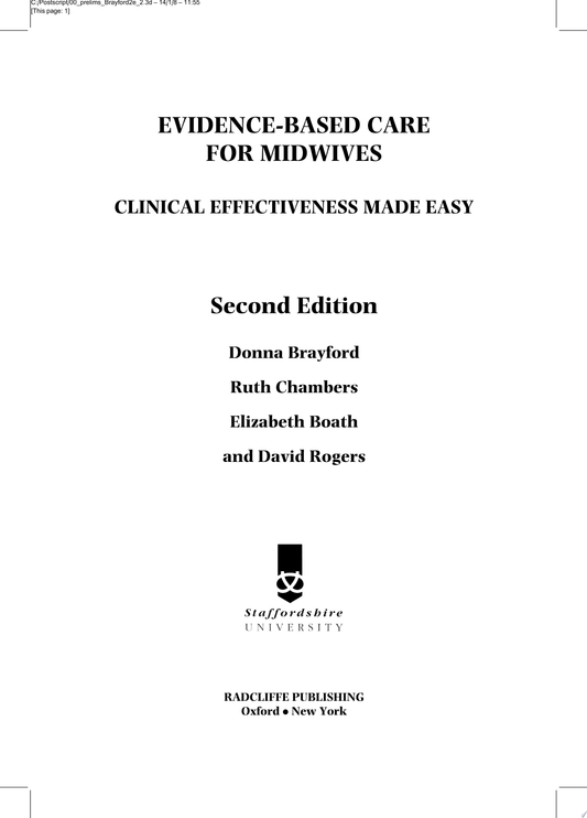 Evidence-Based Care for Midwives